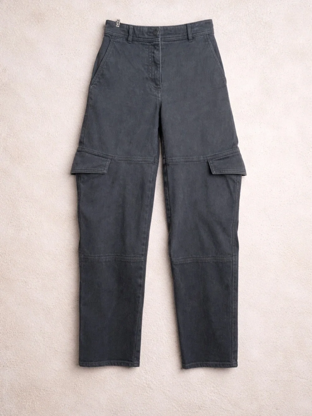 Wilfred Free charcoal cargo pants size 0 tapered streetwear Y2K minimalist - Picture 3 of 6